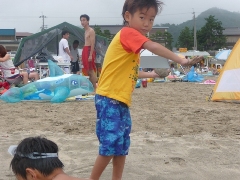 誰や日ごろの行い悪の、、、和田浜まで来て雨かよ！海水浴！パート2